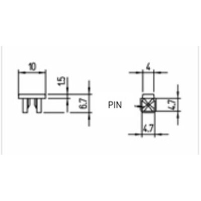 Oznaczniki nasuwane, TMC102044YS - schemat