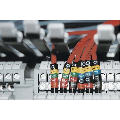 Oznacznik przewlekany, cięty, w kształcie strzałki, wstępnie zadrukowany, nadruk E, 515-01054 - zastosowanie