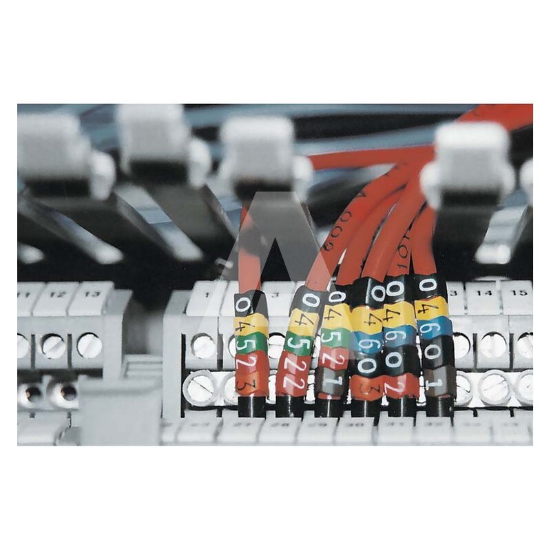 Oznacznik przewlekany, cięty, w kształcie strzałki, wstępnie zadrukowany, nadruk E, 515-01054 - zastosowanie