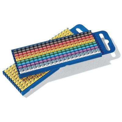 Oznacznik zatrzaskowy, wstępnie zadrukowany 2-2,8 mm, żółty, nadruk B, 561-01024