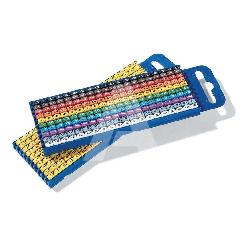 Oznacznik zatrzaskowy, wstępnie zadrukowany 2-2,8 mm, żółty, nadruk B, 561-01024