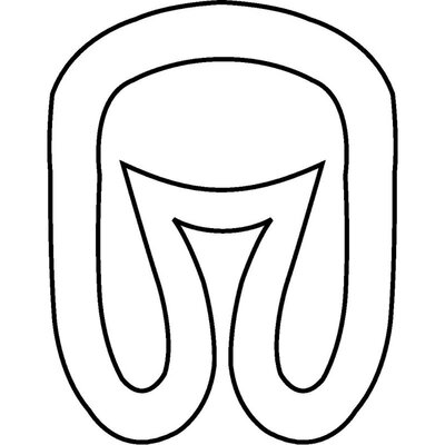 Oznacznik przewlekany, cięty, w kształcie strzałki, wstępnie zadrukowany, nadruk E, 515-01054 - schemat 1