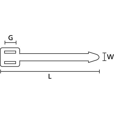 Szyld identyfikacyjny w kształcie strzałki, kolor czarny, 151-41110 - schemat