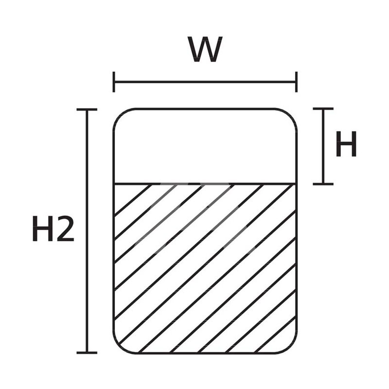 Etykieta samolaminująca, termotransfer, 596-07320 - schemat