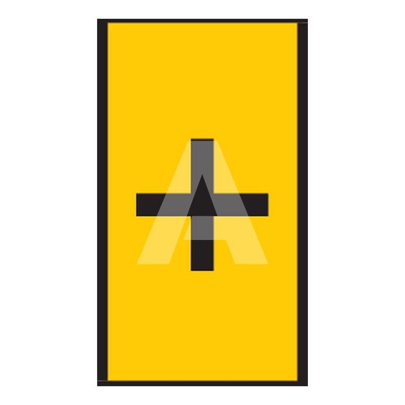 Oznacznik zatrzaskowy, wstępnie zadrukowany, nadruk +, 561-01704