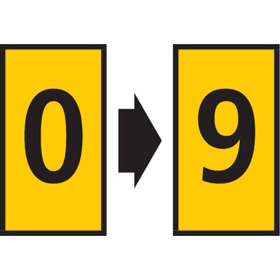 Oznacznik zatrzaskowy, wstępnie zadrukowany, nadruk 0-9, 561-03101