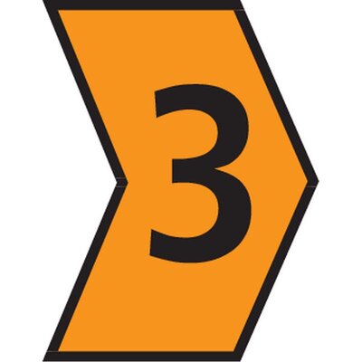 Oznacznik przewlekany, cięty, w kształcie strzałki, wstępnie zadrukowany, nadruk 3, 515-01633