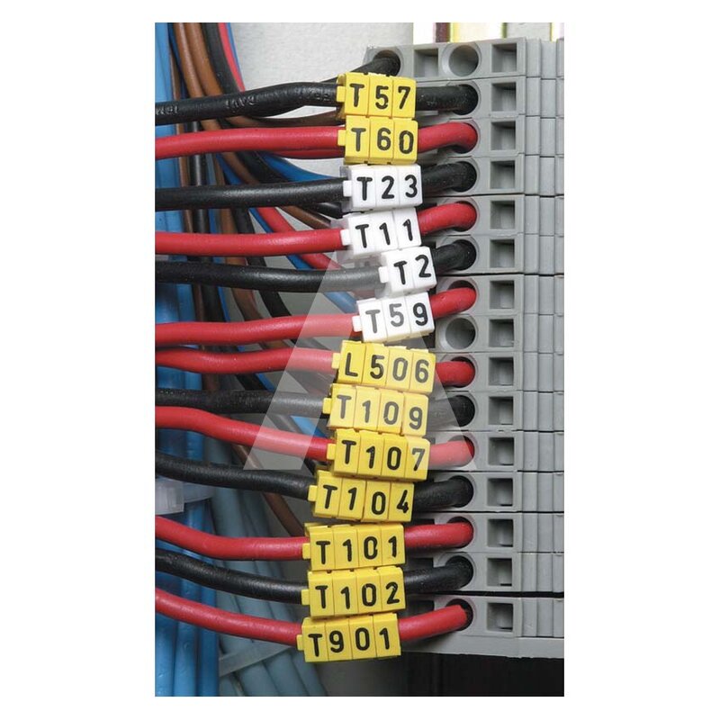 Oznacznik zatrzaskowy, wstępnie zadrukowany, nadruk 9, 561-02694 - zastosowanie