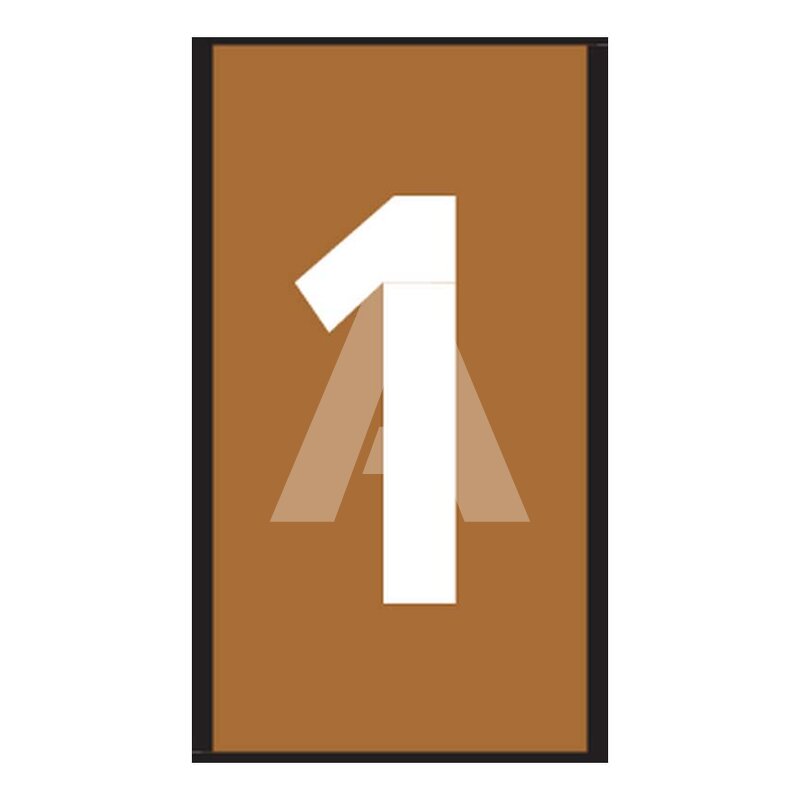 Oznacznik zatrzaskowy, wstępnie zadrukowany 2-2,8 mm, nadruk 1, 561-01611