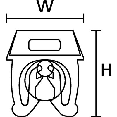 Oznacznik zatrzaskowy, wstępnie zadrukowany, nadruk 9, 561-00694 - schemat 1