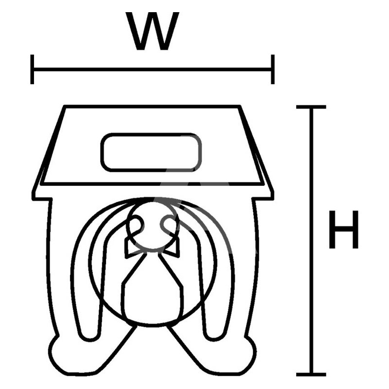 Oznacznik zatrzaskowy, wstępnie zadrukowany, nadruk 9, 561-00694 - schemat 1