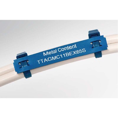 Szyld oznaczeniowy do wiązek kablowych w formie ciągłej, z cząstkami metalu, 556-26500 - zastosowanie