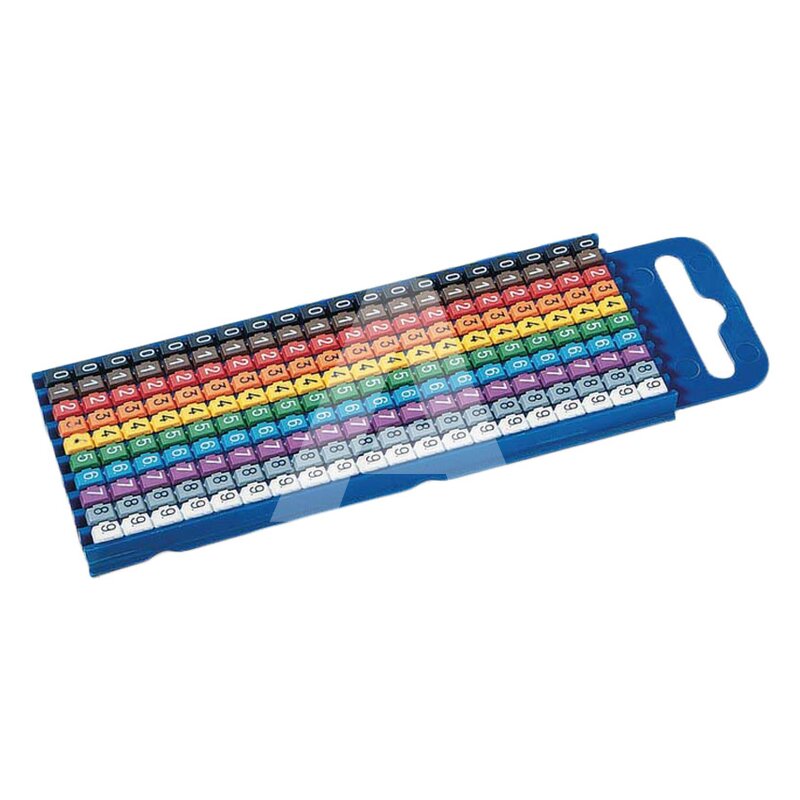 Oznacznik zatrzaskowy, wstępnie zadrukowany, nadruk 0-9, 561-02100