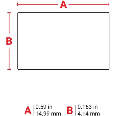 Wkładki do oznaczania przewodów, 176286, M6-15-390 - wymiary