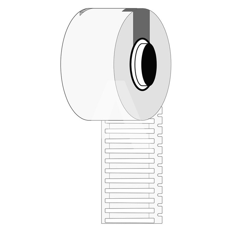 Sztywne wkładki do oznaczania przewodów, 312100, M6-30x4.4-7696-WT