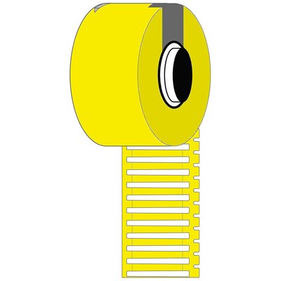 Sztywne wkładki do oznaczania przewodów, 312099, M6-30x4.4-7696-YL