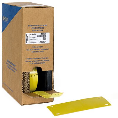 Oznaczniki montowane opaskami, 312169, BM-25X75-7598-YL