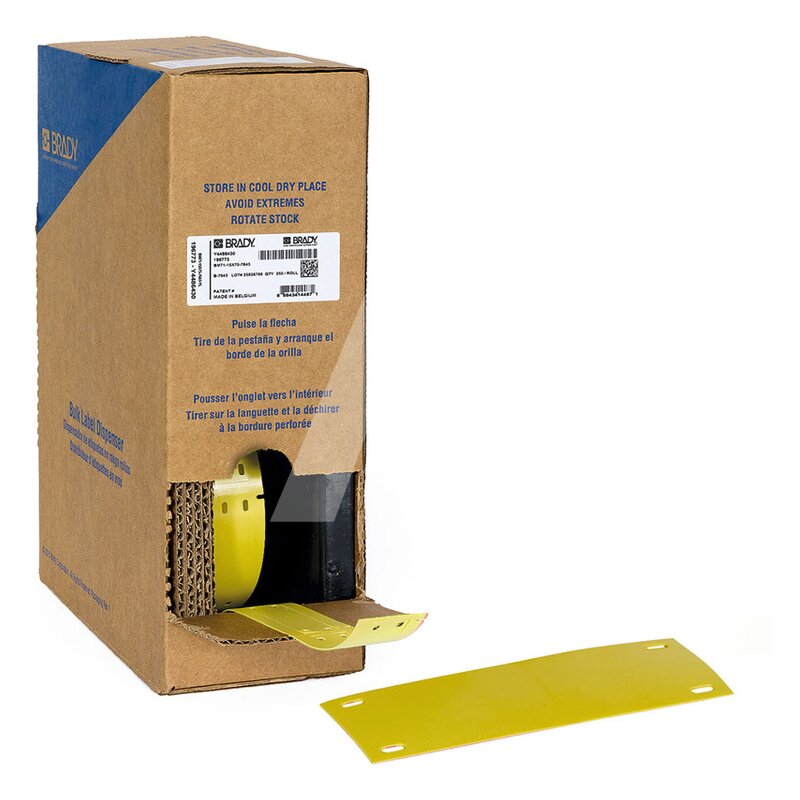 Oznaczniki montowane opaskami, 312169, BM-25X75-7598-YL