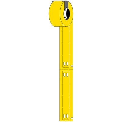 Oznaczniki montowane opaskami, 312055, M6-10x75-7598-YL