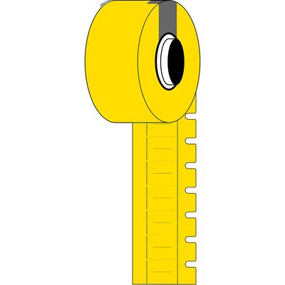 Wkładki do oznaczania przewodów, 312051, M6-10x4.2-7597-YL