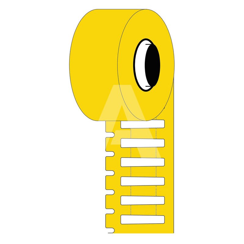 Sztywne wkładki do oznaczania przewodów, 311995, M7-10x4.4-7696-YL
