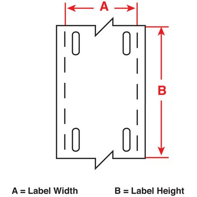 Oznaczniki montowane opaskami, 173426, M7-12-109 - wymiary