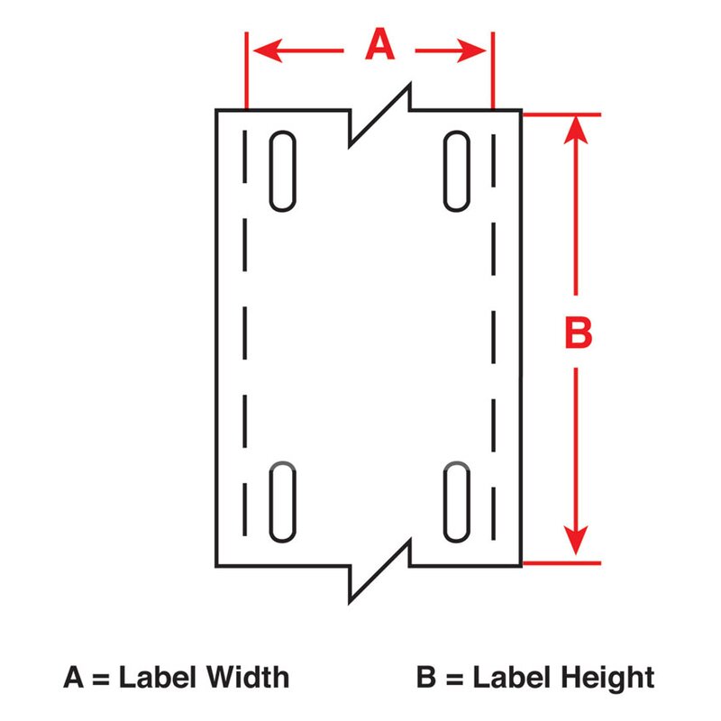 Oznaczniki montowane opaskami, 173426, M7-12-109 - wymiary