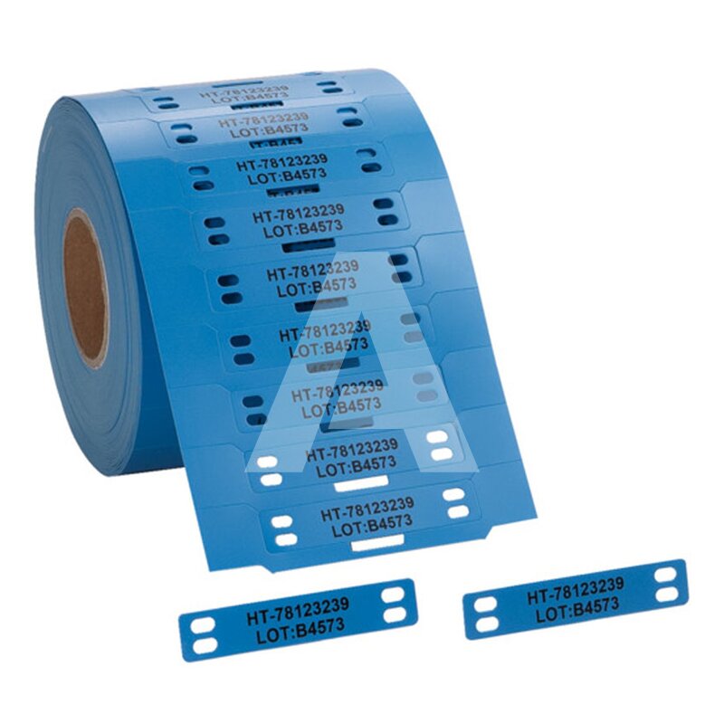Oznaczniki montowane opaskami, do drukarek TT431 i TT4030, 11,6x60 mm, niebieskie (1000 szt.), 556-80513 - zdjęcie 2