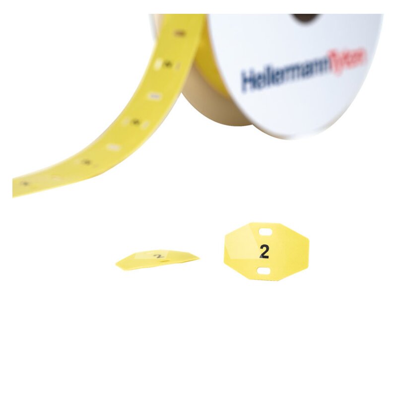 Oznaczniki montowane opaskami, do drukarek TT431 i TT4030, 20x30 mm, żołte (1000 szt.), 556-80528 - zdjęcie 2