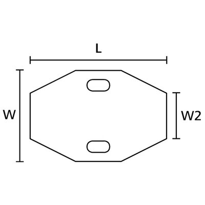 Oznaczniki montowane opaskami, do drukarek TT431 i TT4030, 20x30 mm, białe (1000 szt.), 556-80527 - schemat