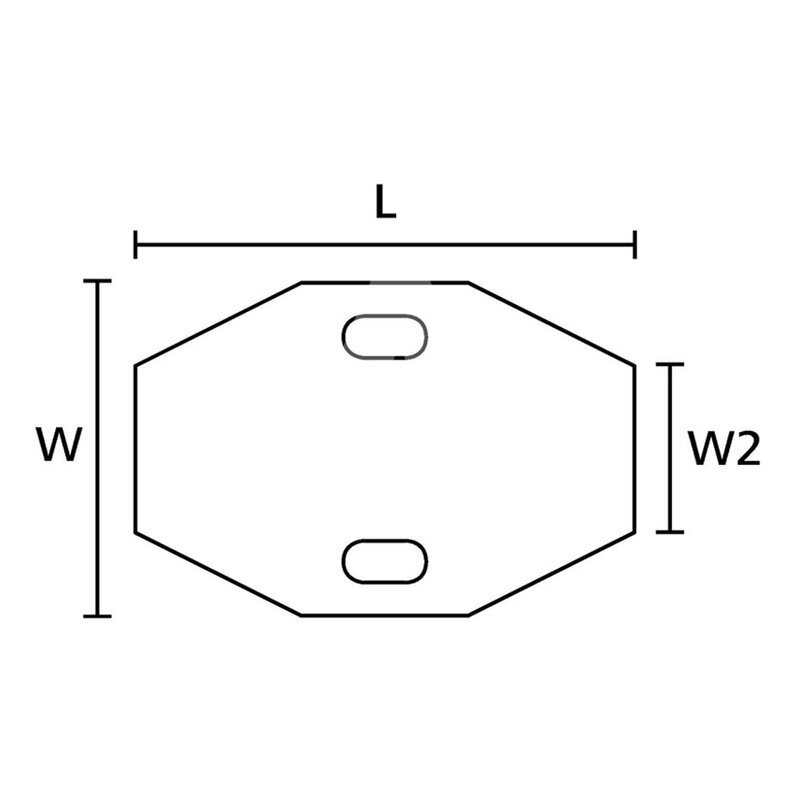 Oznaczniki montowane opaskami, do drukarek TT431 i TT4030, 20x30 mm, białe (1000 szt.), 556-80527 - schemat