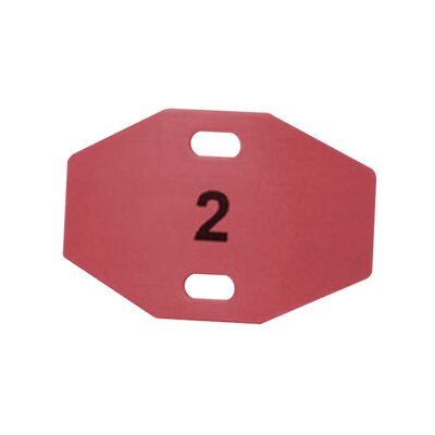 Oznaczniki montowane opaskami, do drukarek TT431 i TT4030, 20x30 mm, czerwone (1000 szt.), 556-80557