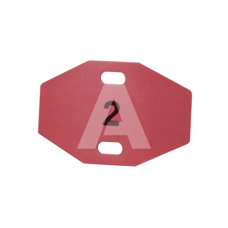 Oznaczniki montowane opaskami, do drukarek TT431 i TT4030, 20x30 mm, czerwone (1000 szt.), 556-80557