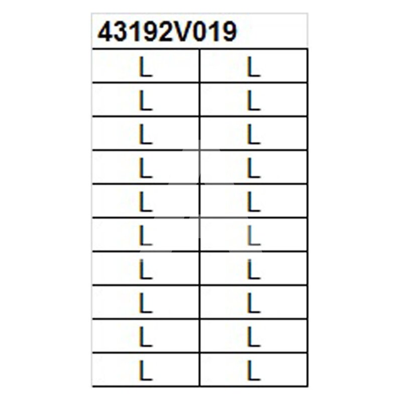 Oznacznik na złącze "L", 43192V019