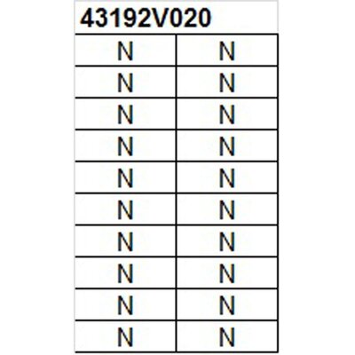 Oznacznik na złącze "N", 43192V020