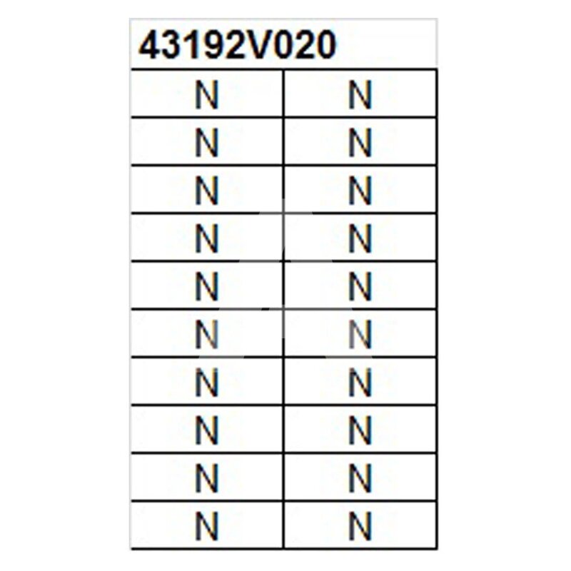 Oznacznik na złącze "N",  43192V020
