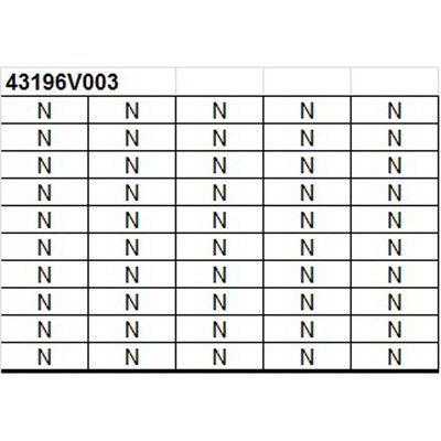 Oznacznik na złącze "N", 43196V003