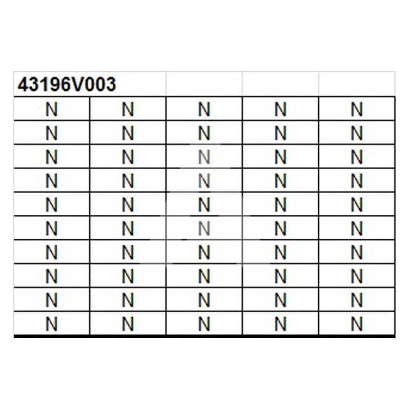 Oznacznik na złącze "N", 43196V003