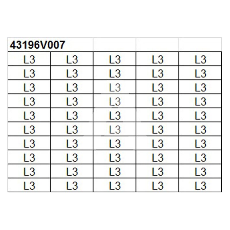 Oznacznik na złącze "L3", 43196V007