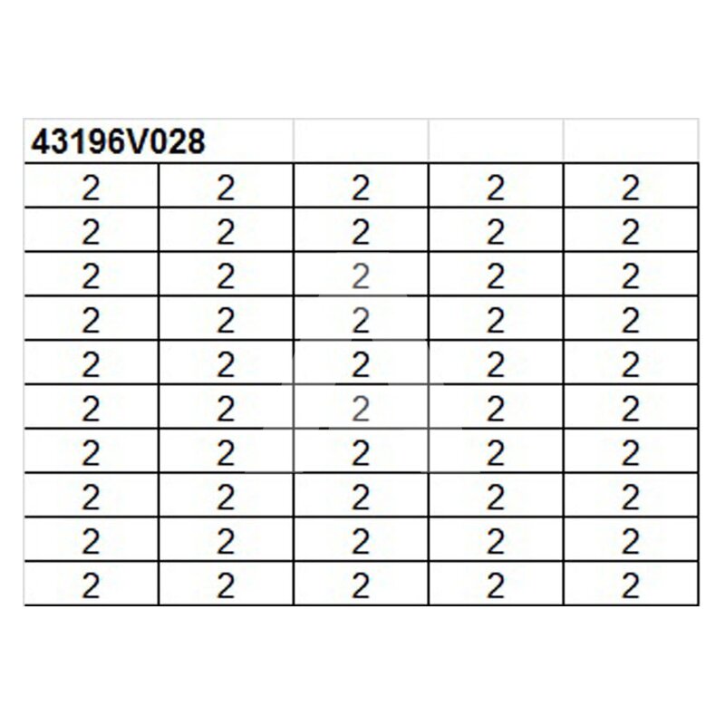 Oznacznik na złącze "2", 43196V028