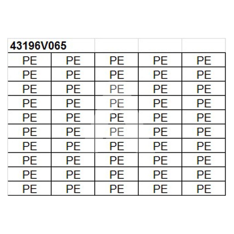 Oznacznik na złącze "PE", 43196V065