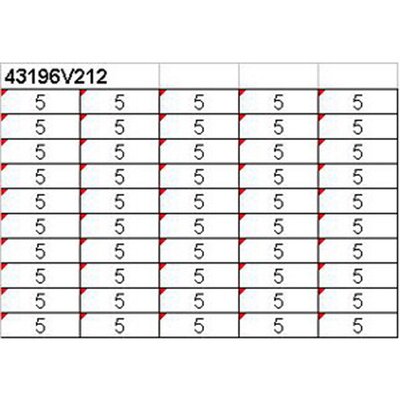 Oznacznik na złącze "5", 43196V212