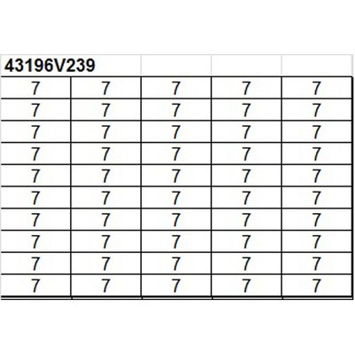 Oznacznik na złącze "7", 43196V239