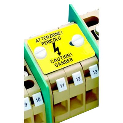 Tabliczka ostrzegawcza 4-polowa, 25x26 mm, TQM14 - aplikacja