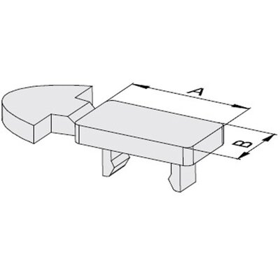 Tabliczki do złączek Cabur, SI2KAF6010BW - schemat