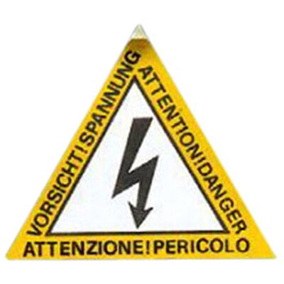 Etykieta ostrzegawcza przyklejana, 60 mm, TA001