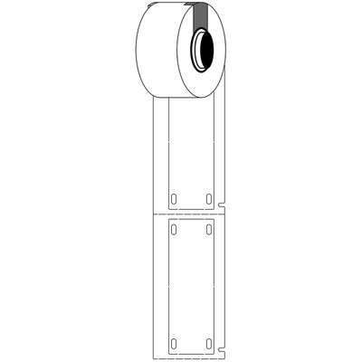Oznaczniki montowane opaskami, 312089, M6-25x75-7643-WT
