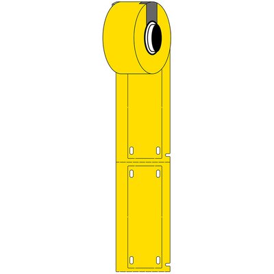 Oznaczniki montowane opaskami, 312083, M6-25x75-B7598-YL