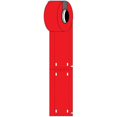 Oznaczniki montowane opaskami, 312080, M6-25x75-B7598-RD