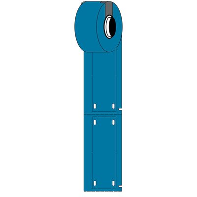 Oznaczniki montowane opaskami, 312078, M6-25x75-B7598-BL